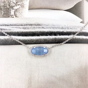 Kendra Scott Jewelry - Kendra Scott Elisa periwinkle silver necklace Kendra Scott Jewelry - Kendra Scott Elisa periwinkle silver necklace